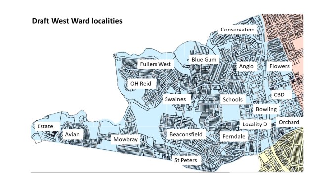 Draft Localities Map with names
